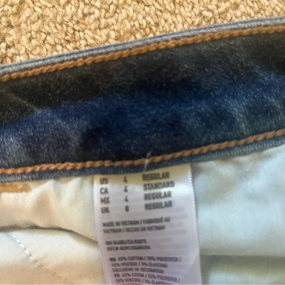 Women's Denim Jeans Size 4 Skinny American Eagle Super Stretch - Picture 8 of 12